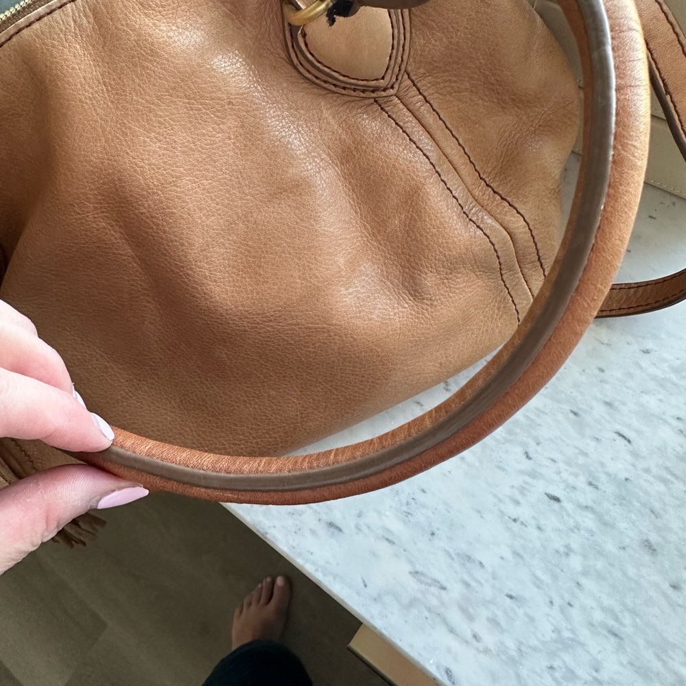 J. Crew Brown Leather Shoulder Bag - Picture 7 of 11